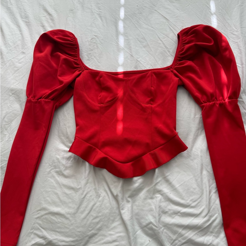 Elegant Red Women's Top